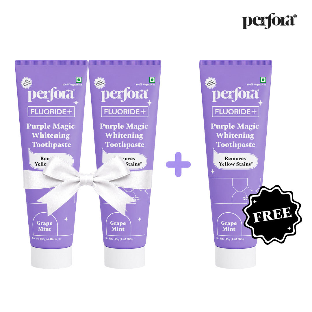 Purple Magic Whitening Toothpaste  (Pack of 3)