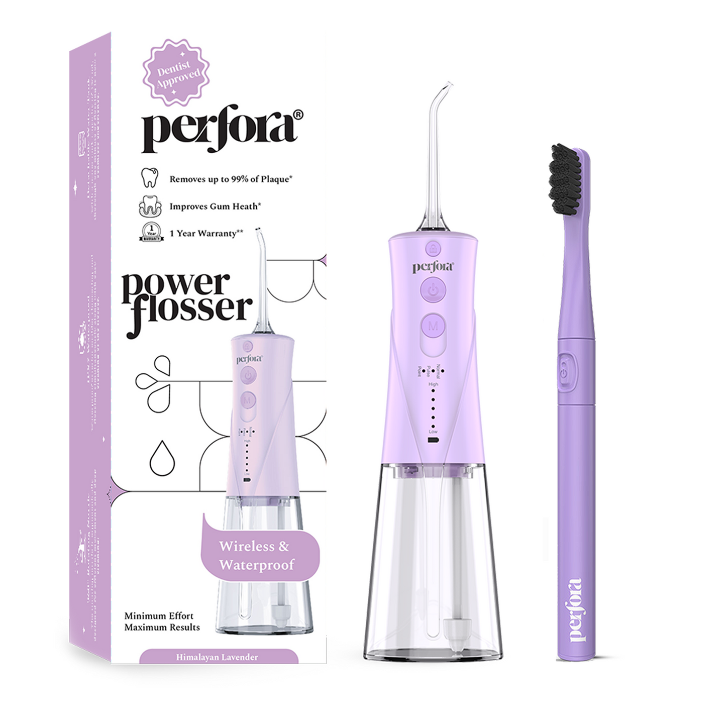 Power Teeth Water Flosser + Electric Toothbrush - 001