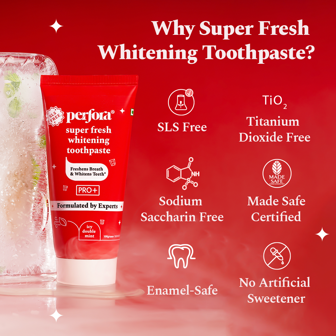 Buy Mint Teeth Whitening Toothpaste For Yellow Teeth – Perfora ...