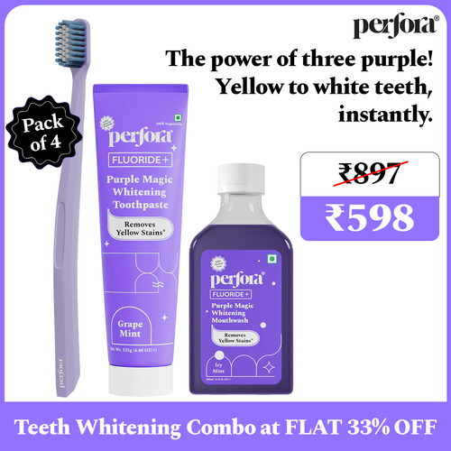 Purple daily dental care pack