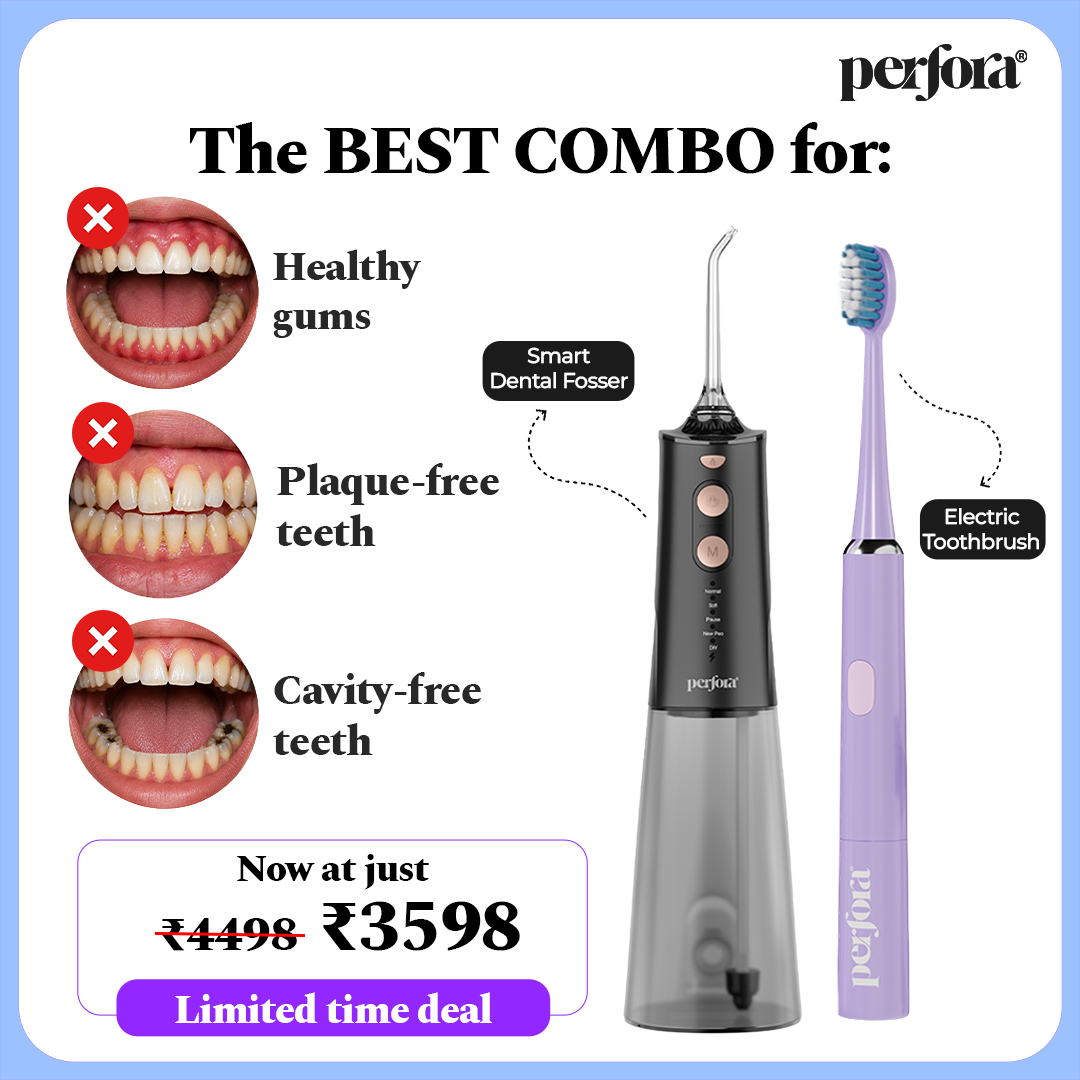 Smart Dental Flosser & Electric Toothbrush Combo