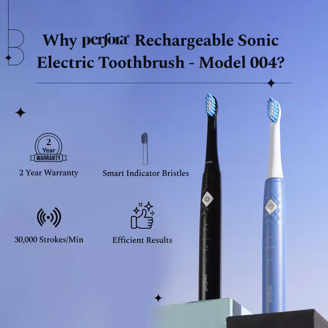 Electric Toothbrush Model 004 - Rechargeable Edition - Royal Black