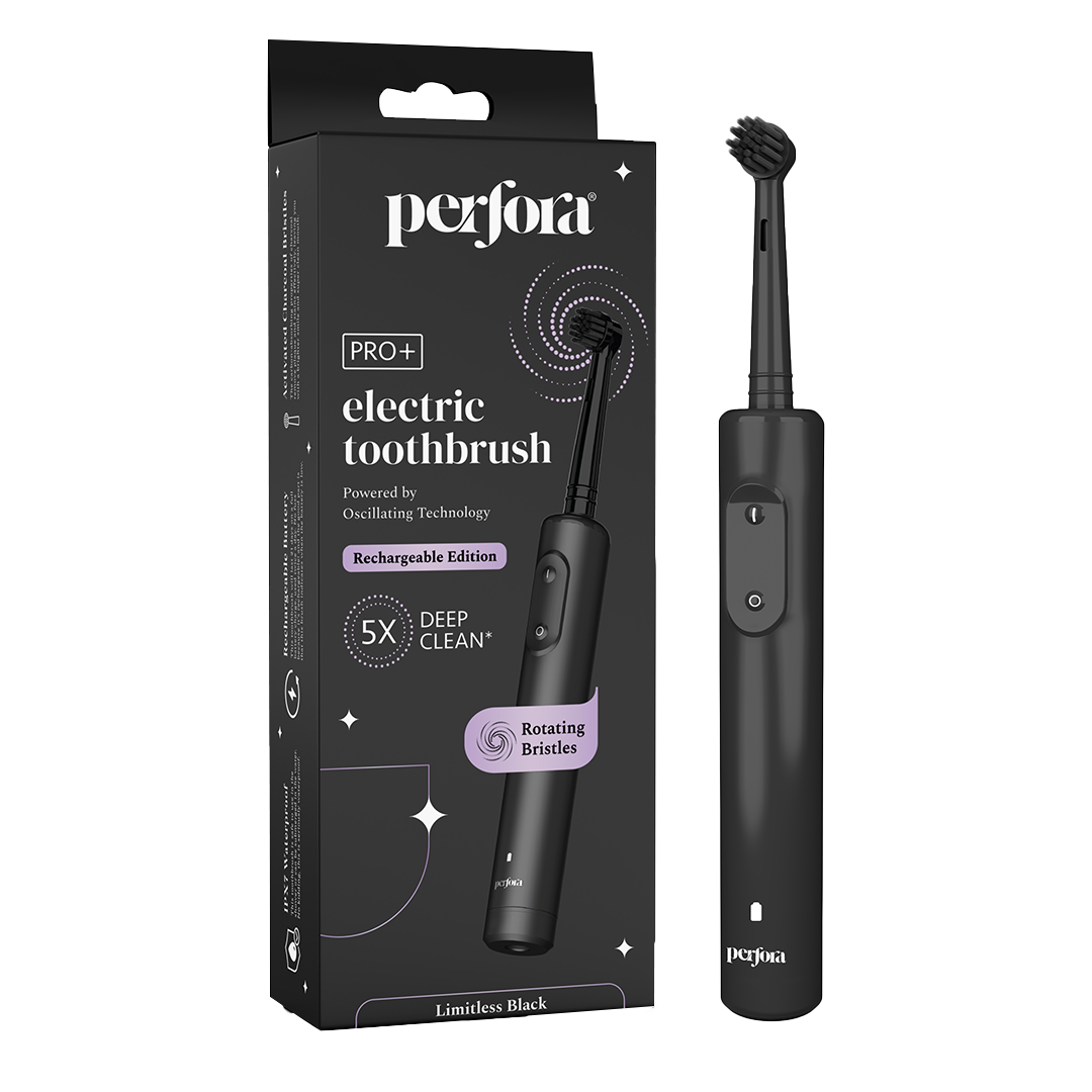 Oscillating Electric Toothbrush & Purple Serum 30ml Combo