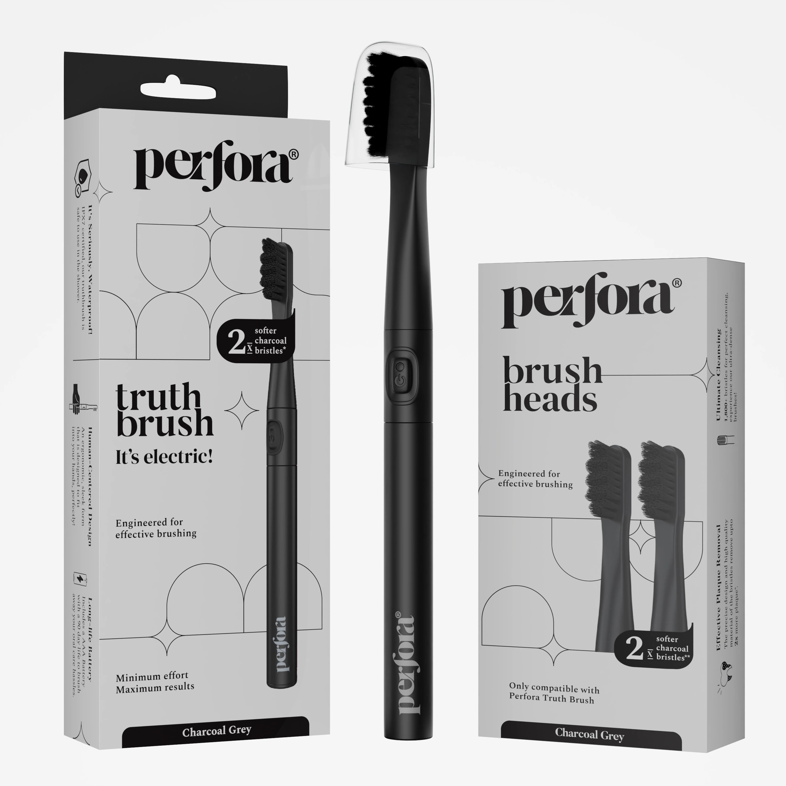 Sonic Electric Toothbrush + Brush Heads - AAA Battery