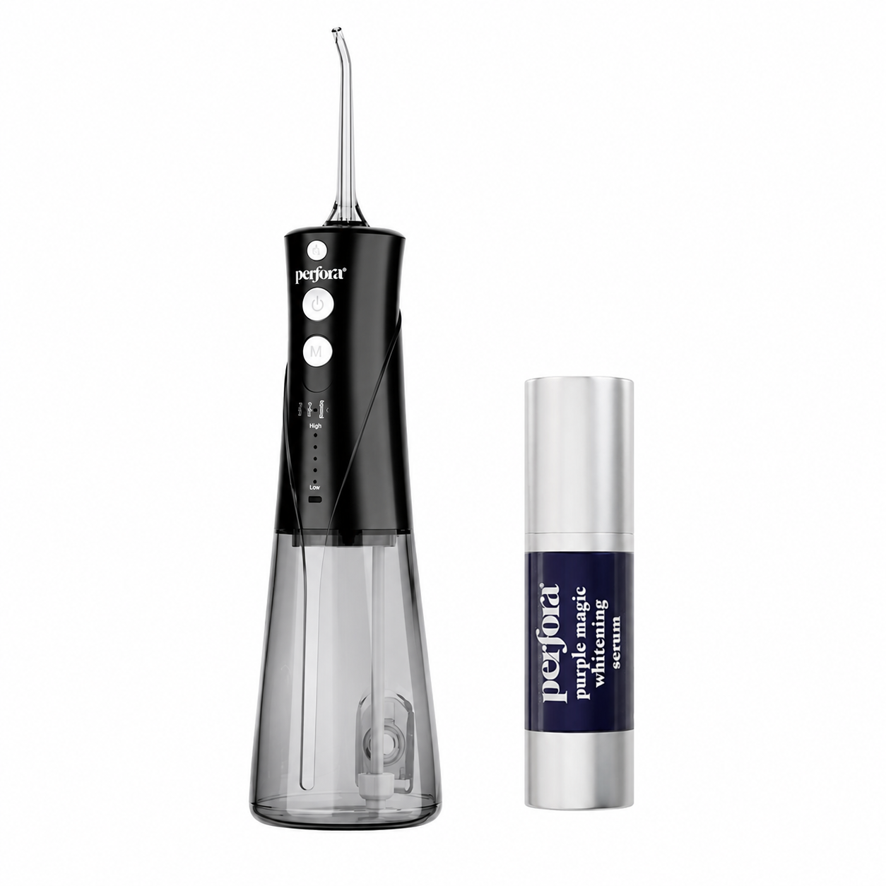 Granite Black Power Flosser + Purple Serum 30 ml