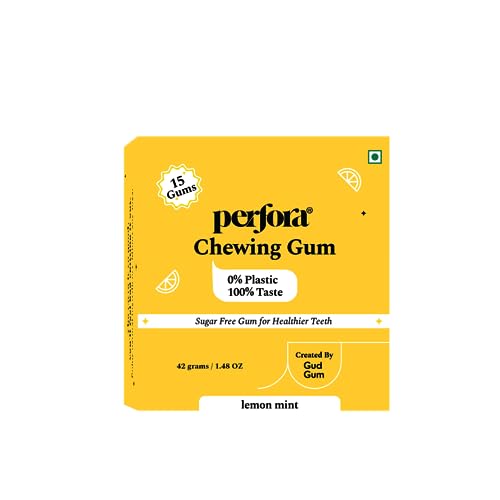 Perfora x Gud Gum - Plastic Free Chewing Gum - Lemon Mint - 15 Gums