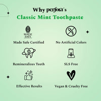 Reasons to choose Perfora's flouride range Classic Mint toothpaste