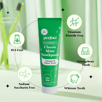 Properties of Perfora's flouride range Xtraaa Fresh toothpaste- SLS Free, Strengthens teeth, whitens teeth, without artificial sweeteners and titanium dioxide free