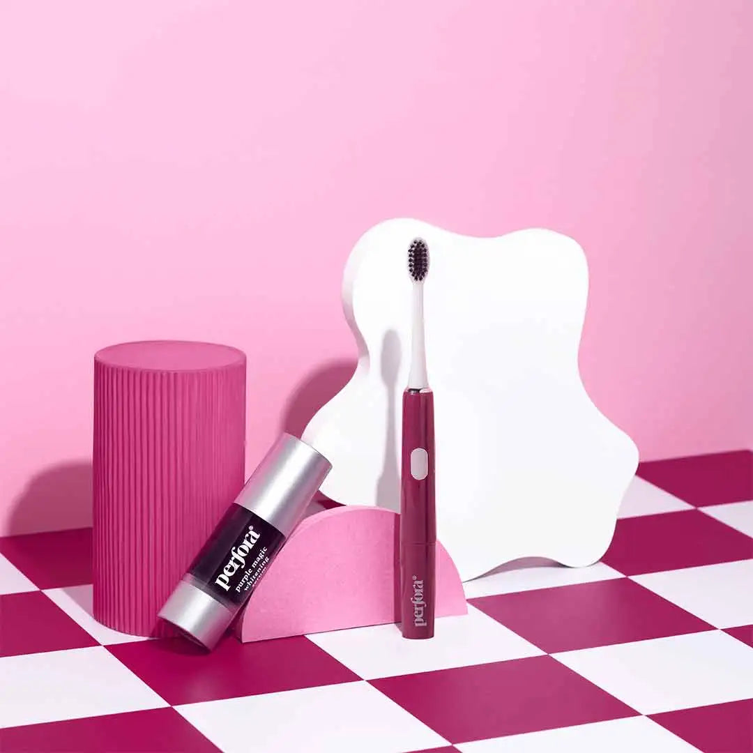 Lush Plum Electric Toothbrush (Model 002) & Purple Serum Combo