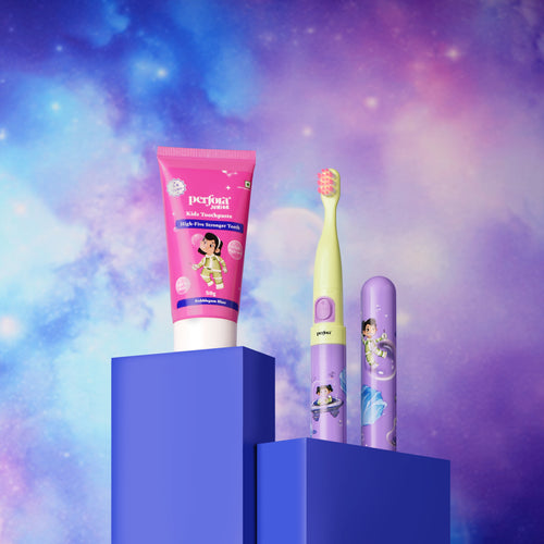 Kids Electric Toothbrush & Toothpaste Combo (ZI)