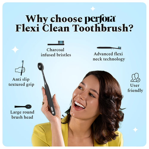 OG Black FlexiClean Manual Toothbrush
