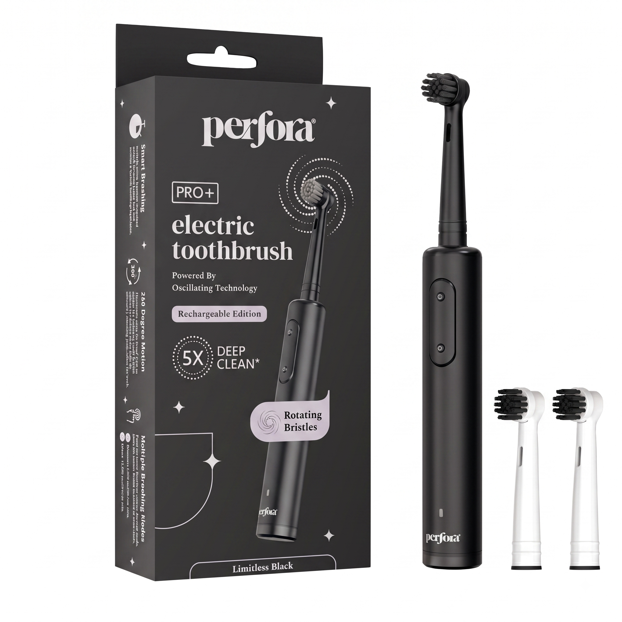 Oscillating Electric Toothbrush &   oscillating White Brush Heads