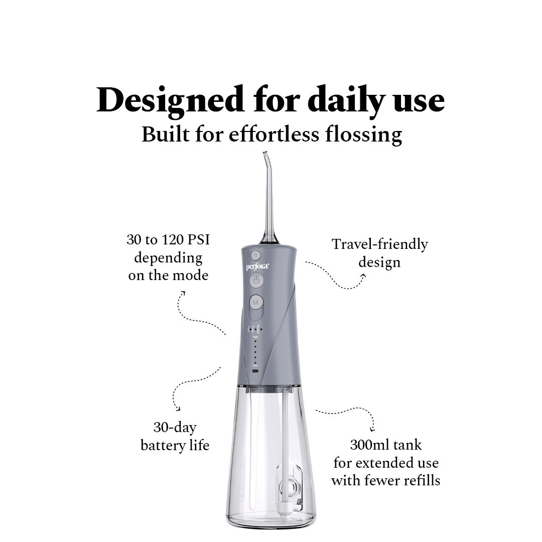 Power Dental Flosser - Sterling Grey