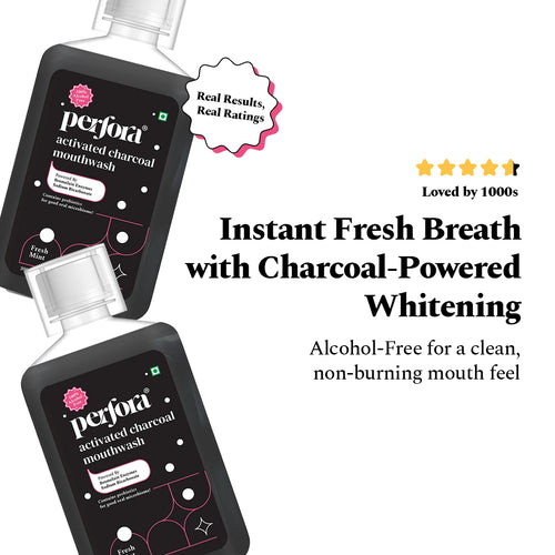 Activated Charcoal Mouthwash for Teeth Whitening