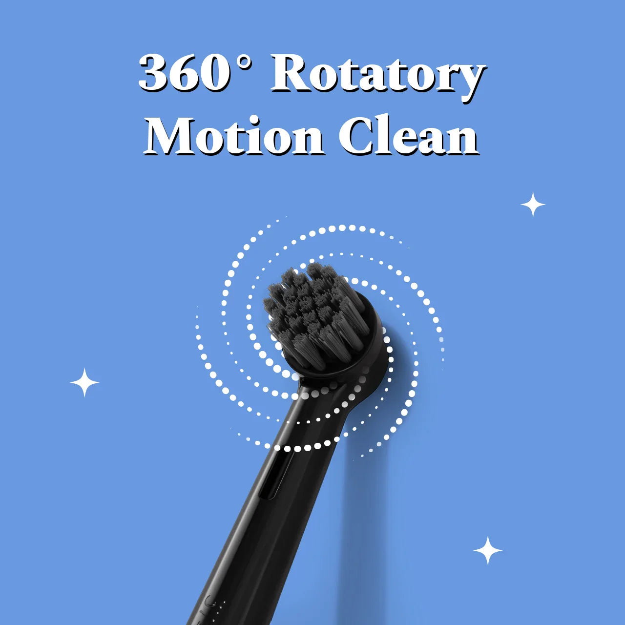 Limitless Black Oscillating Electric Toothbrush-Rechargeable (With Brush Heads)