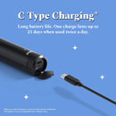 Limitless Black Oscillating Electric Toothbrush-Rechargeable (With Brush Heads)