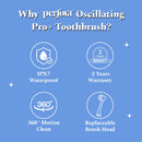 Limitless Black Oscillating Electric Toothbrush-Rechargeable (With Brush Heads)