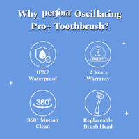 Oscillating Electric Toothbrush With 360° Rotating Head