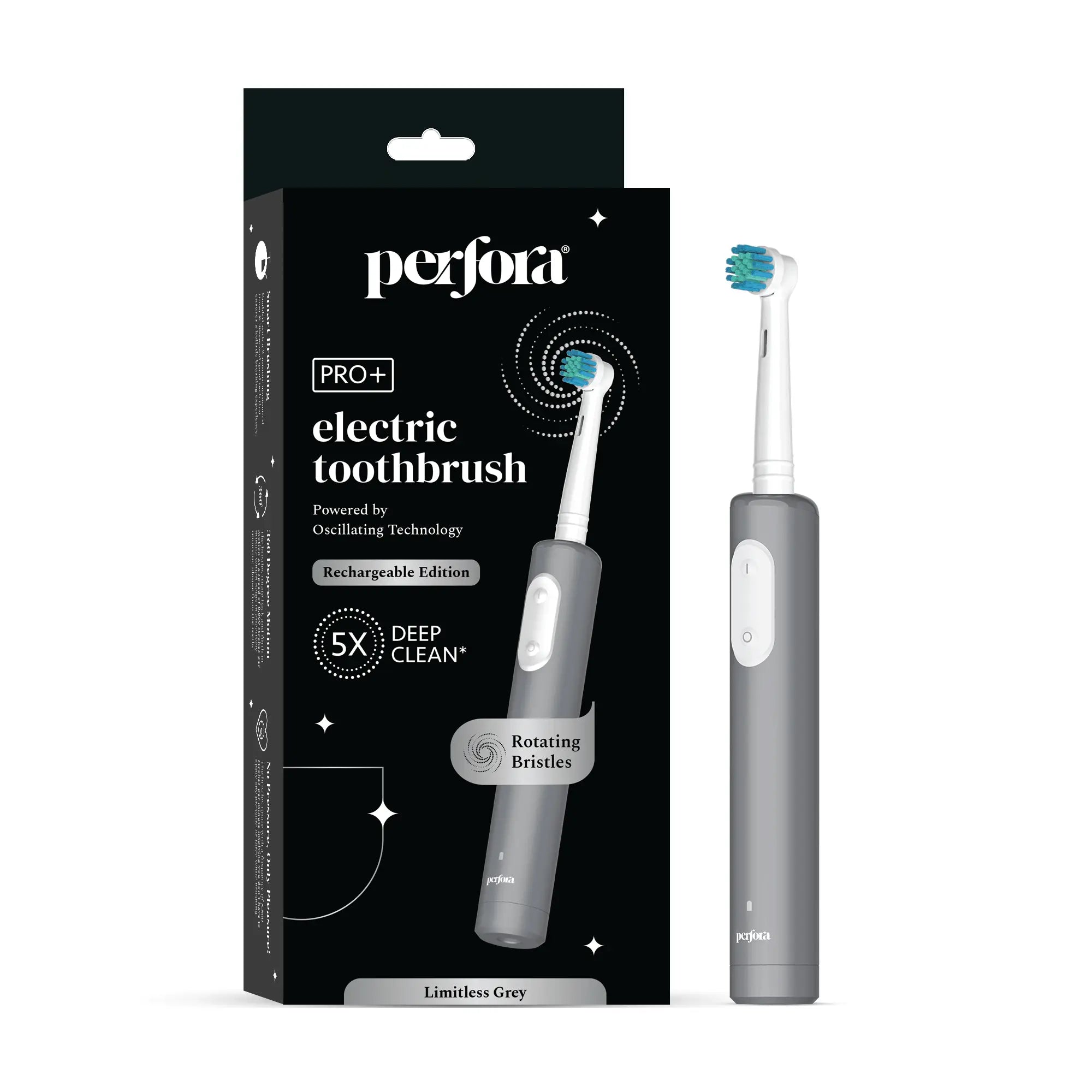 Oscillating Electric Toothbrush With 360° Rotating Head