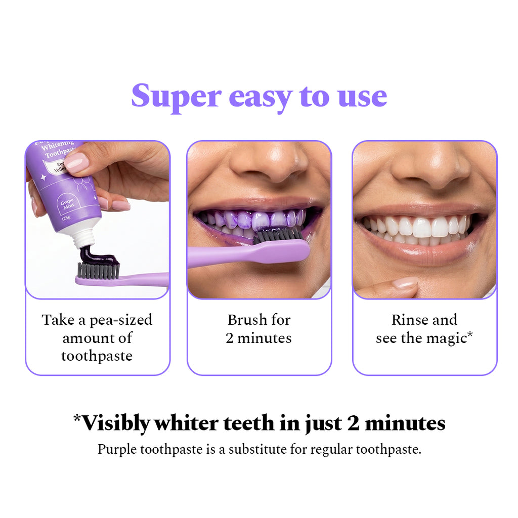 Purple Toothpaste for Teeth Whitening – Perfora - Oral Care Solutions