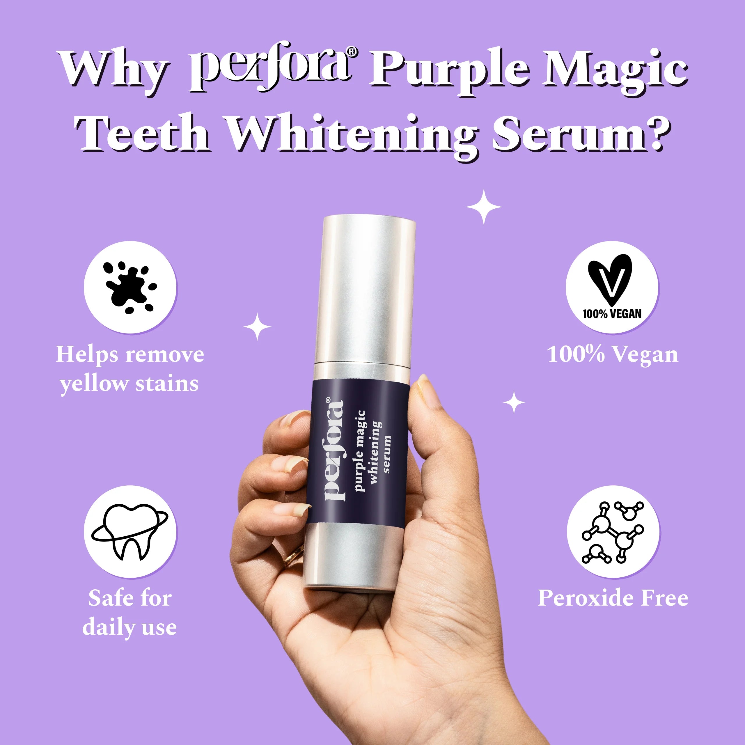 Purple Magic Teeth Whitening Serum - Pack of 4