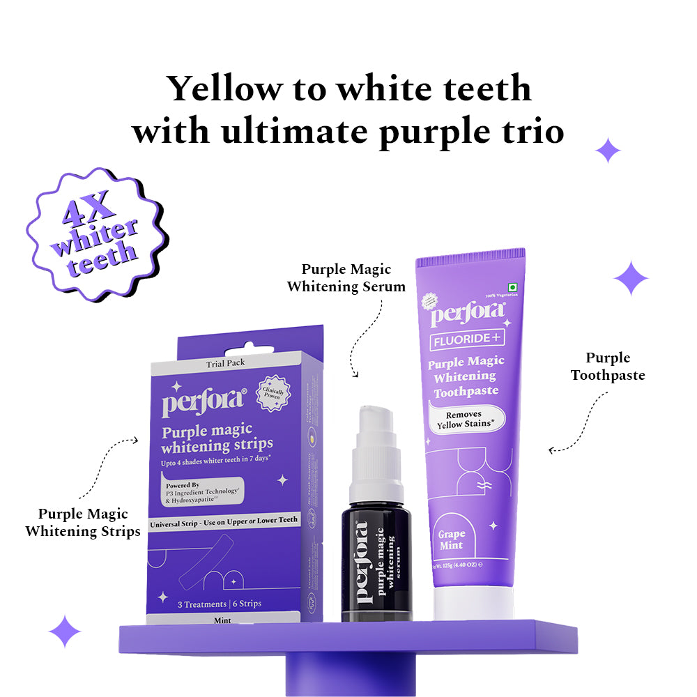 Buy Purple Magic Teeth Whitening Strips - Self Dissolving