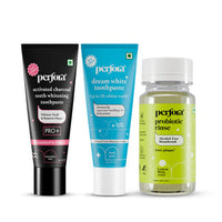Charcoal Toothpaste 15 gm + Dream White Toothpaste 15 gm + Lemon Mint Mouthwash 50 ml