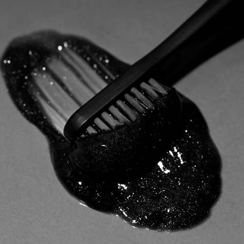 Activated Charcoal Toothpaste & Purple Whitening Serum Combo