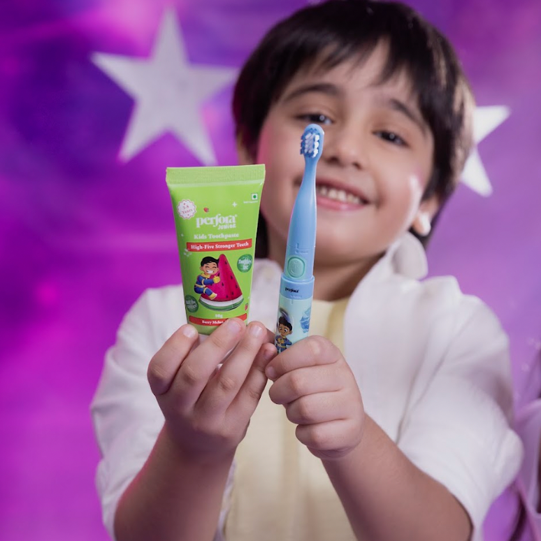 Perfora Kids Toothbrush - Zou & Toothpaste – Melon Berry Splash