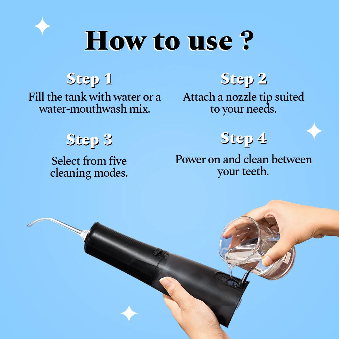 Smart Dental Flosser & Serum Combo