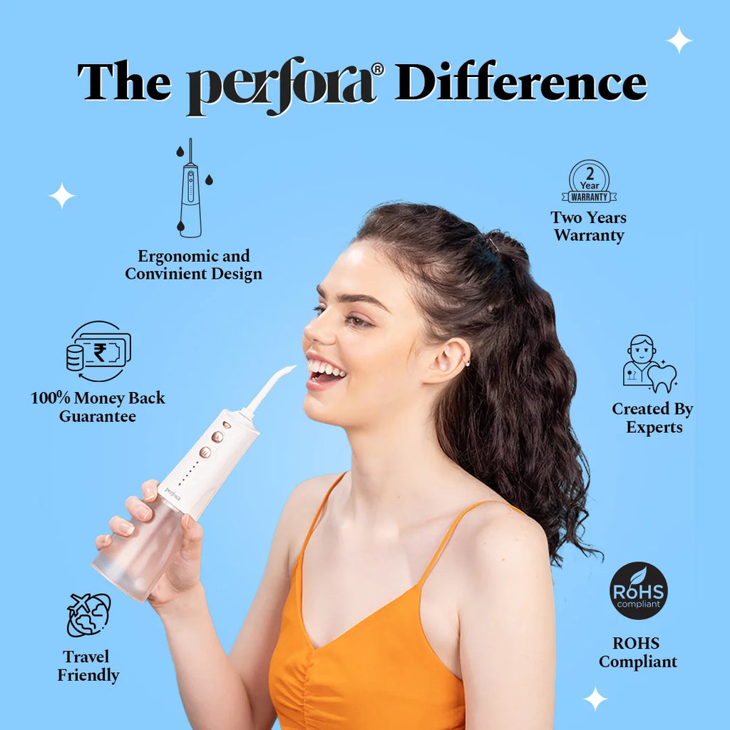 White Gold Smart Dental Flosser