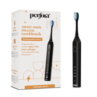 Rechargeable Smart Sonic Electric Toothbrush - Midnight Black