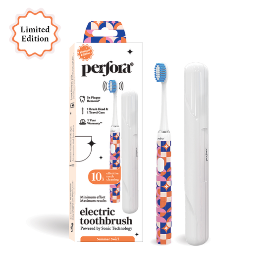 Summer Swirl - Electric Toothbrush with Travel Case