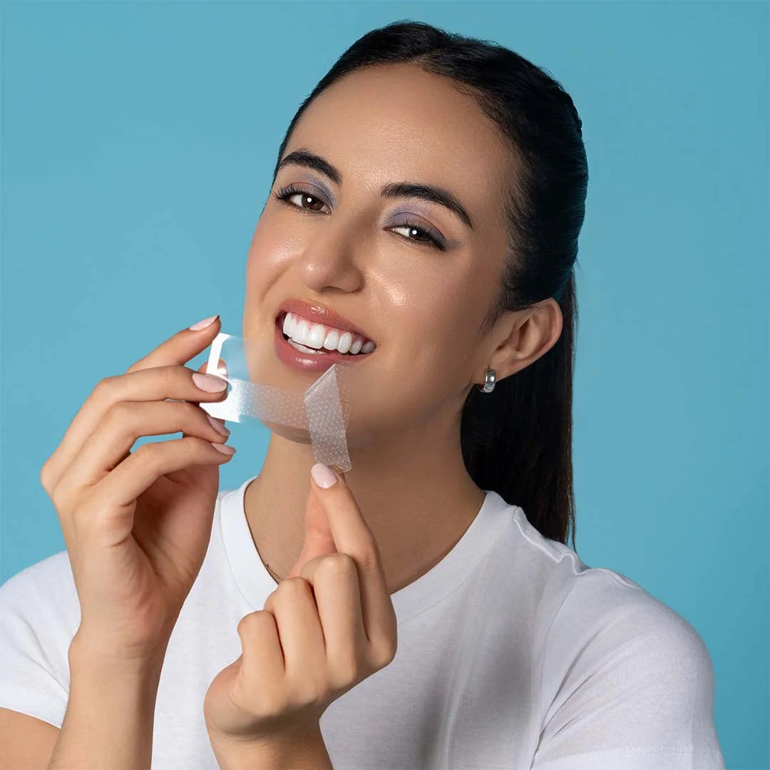 Teeth Whitening Strips + Free Sensitivity Toothpaste