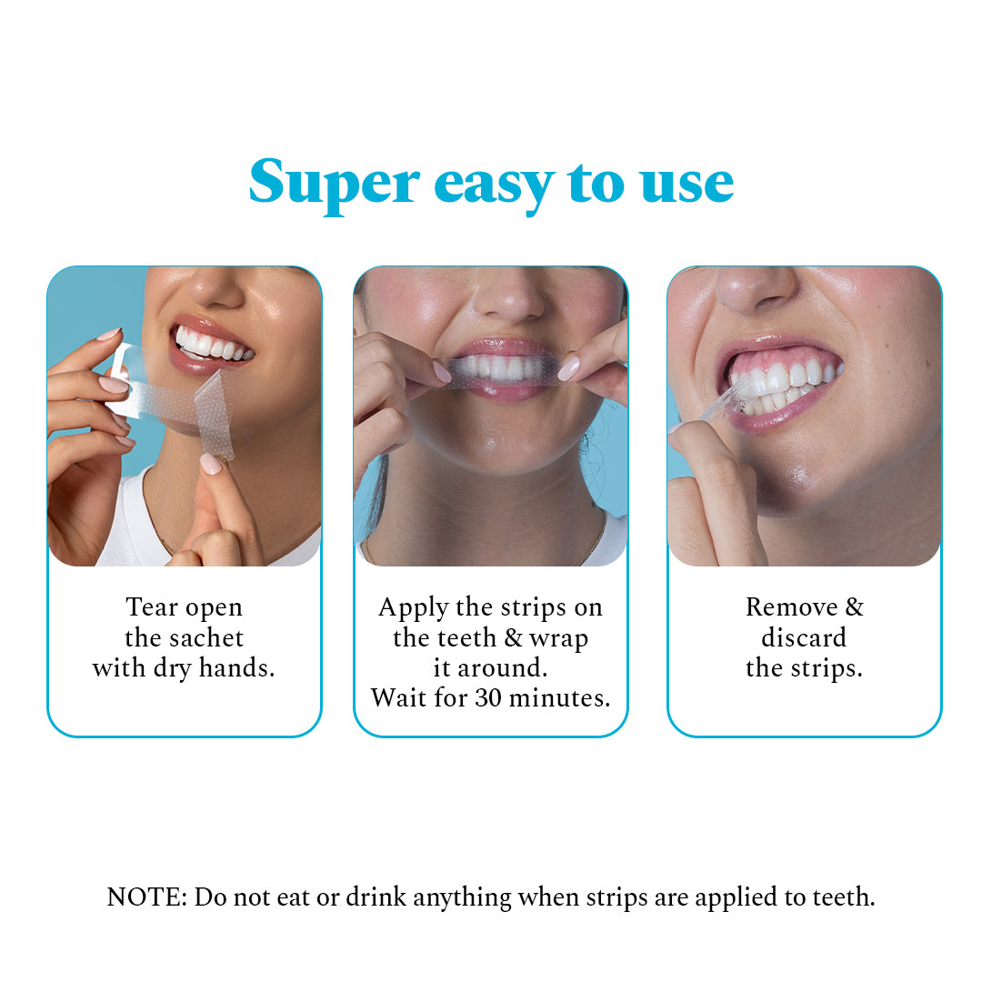 Teeth Whitening Strips: Pack of 3