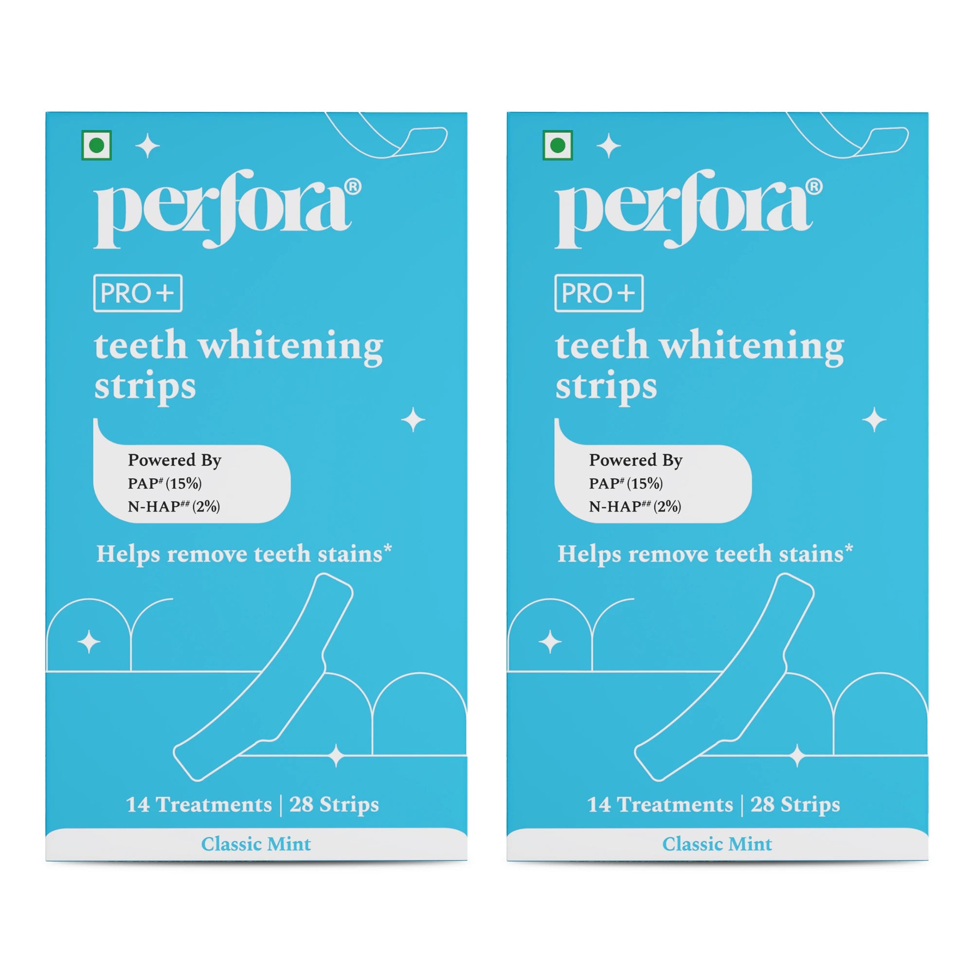 Teeth Whitening Strips - Pack of 2
