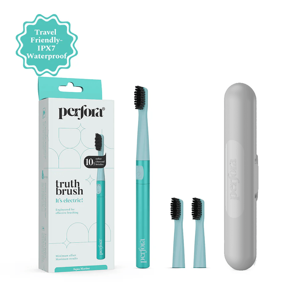 Electric Toothbrush + 2 Brush Heads Combo + Travel Case