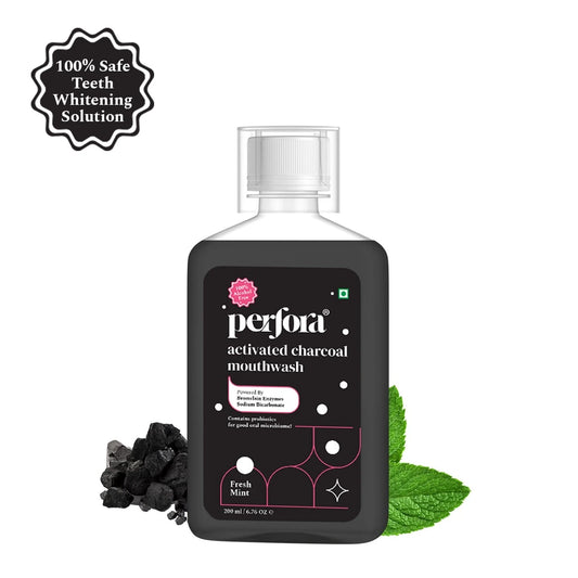 Activated Charcoal Mint Mouthwash - For Teeth Whitening