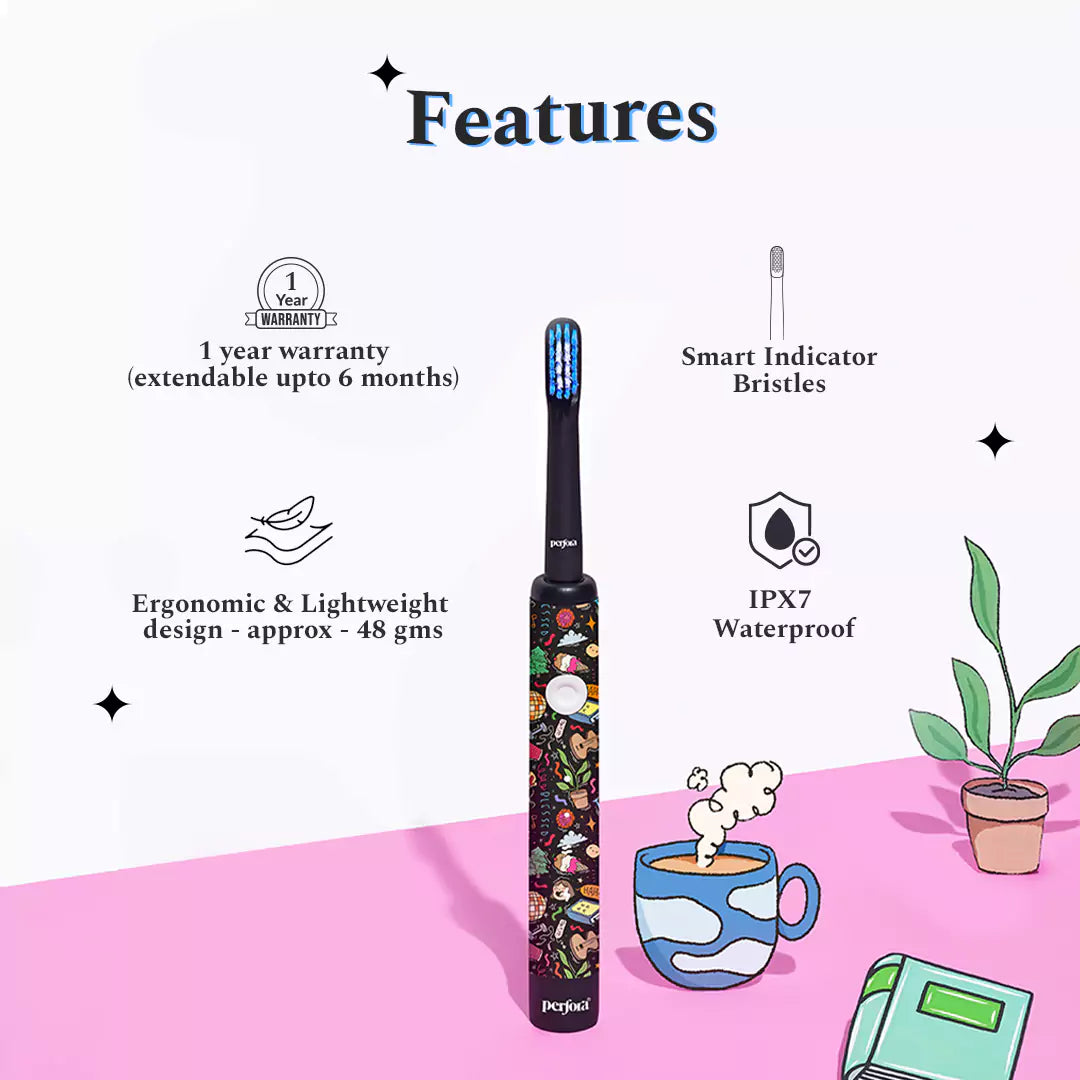 Electric Toothbrush Model 005 - Alicia's Limited Edition - Colorful Chaos