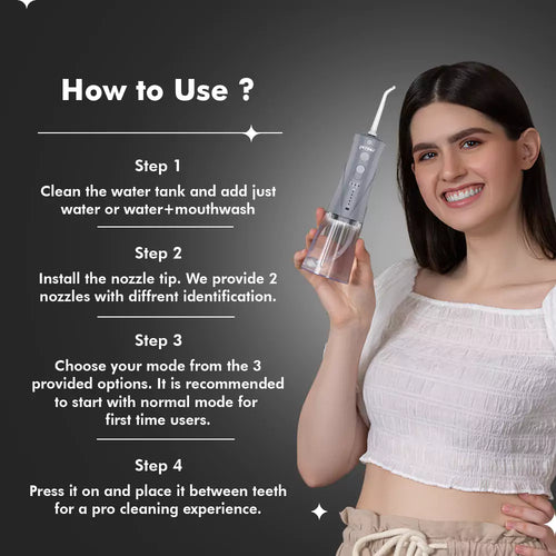 Replaceable Nozzles-Smart & Power Flosser