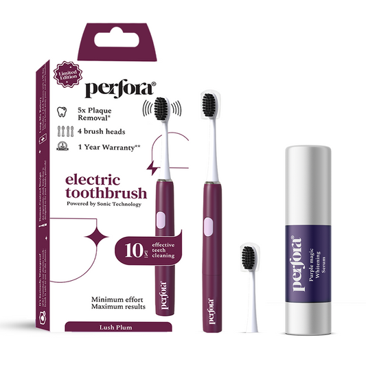 Electric Toothbrush ( Model 002 ) & Purple Serum Combo