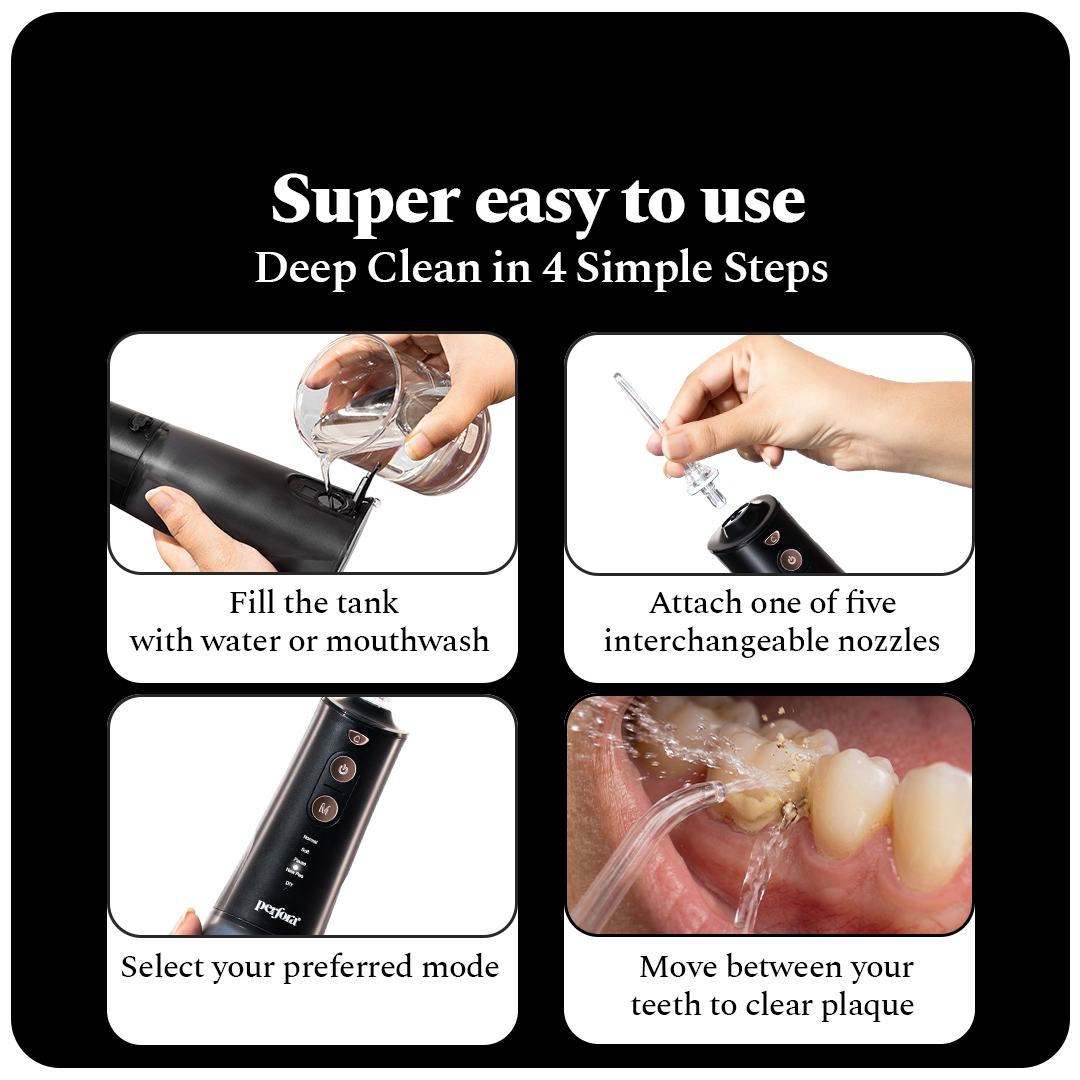Smart Dental Flosser & Serum Combo