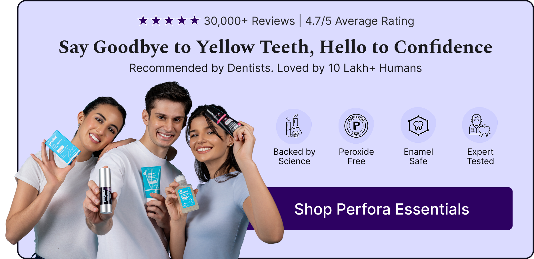 Say goodbye to yellow teeth