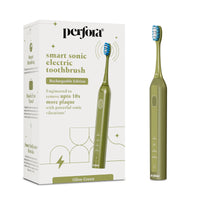 Rechargeable Smart Sonic Electric Toothbrush - Olive Green