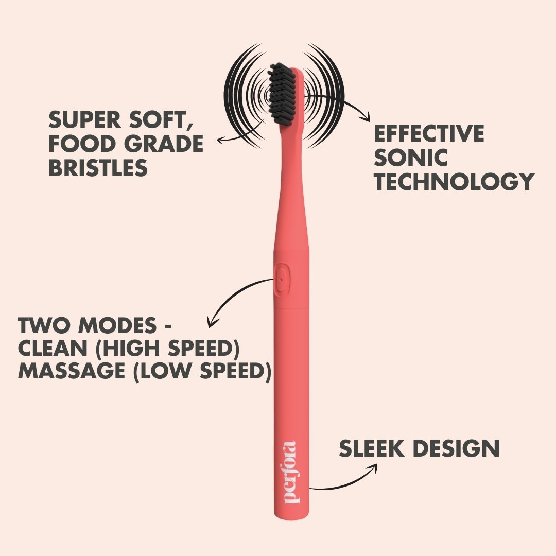 Electric Truthbrush + Brush Heads Combo - Spicy Coral