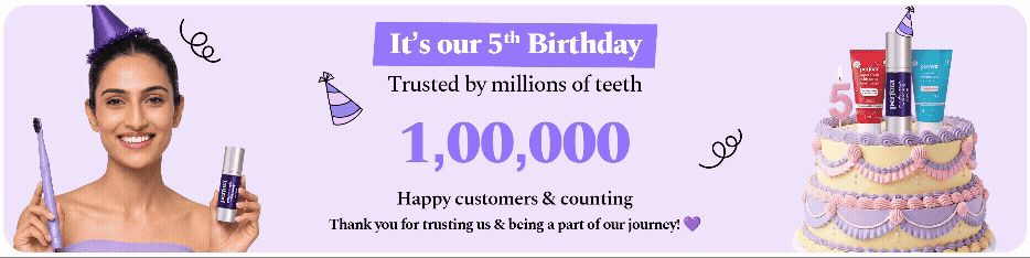 It's our 5th Birthday - 1,00,000 happy customers and counting